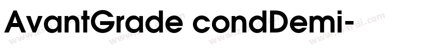 AvantGrade condDemi字体转换